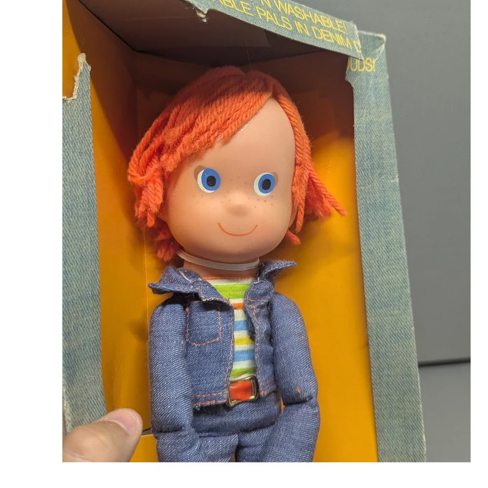 Vintage 1973 Mattel Blue Jeaners Jimmy Jeaner Doll Toy No 7810 Original Box